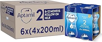 2 Follow On Baby Milk Ready to Use Liquid Formula 6-12 Months 200 ml (Pack of 24 bottles)
