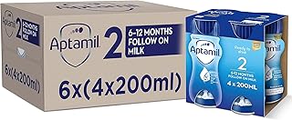 Sponsored Ad – Aptamil 2 Follow On Baby Milk Ready to Use Liquid Formula 6-12 Months 200 ml (Pack of 24 bottles)