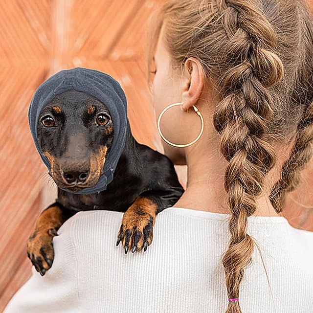 Foto 7 de 7 de FFWTPY Orejeras para Perros Bufanda para Perros Fundas Relajantes para La Cabeza De Los Perros Otitis Perro…