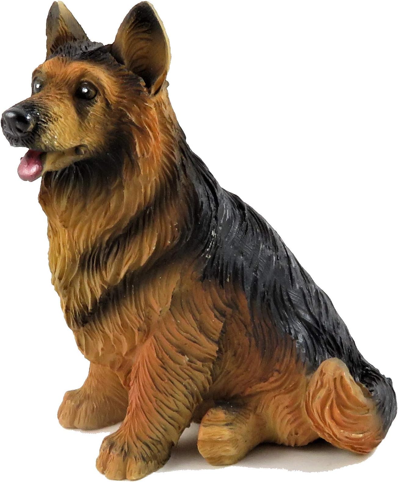 Dolls House German Shepherd Sitting Alsatian Pet Dog Miniature 1:12 Accessory