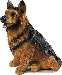 Dolls House German Shepherd Sitting Alsatian Pet Dog Miniature 1:12 Accessory