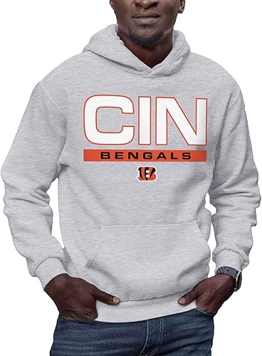 NFL City Block - Sudadera con capucha unisex para adultos para hombres y mujeres - Ropa con licencia oficial
