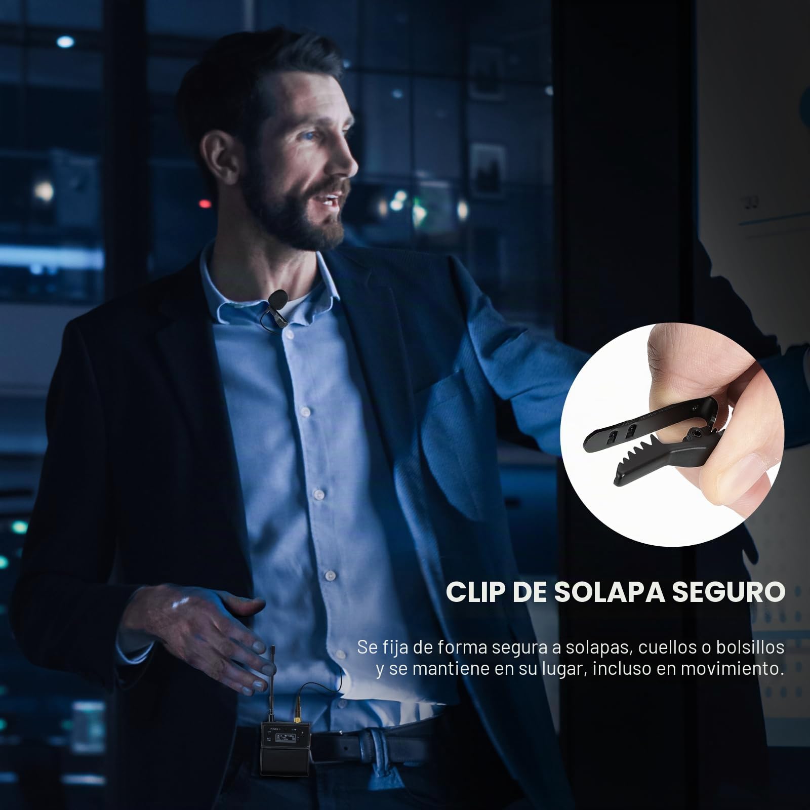 NEEWER Micrófono Lavalier Solapa (Paquete de 2), Cable Clip On Micrófono Lav Condensador Omnidireccional Compatible con Rode GO II dji Wireless Inalámbrico Transmisor Mic para Youtube Live Stream,CM5