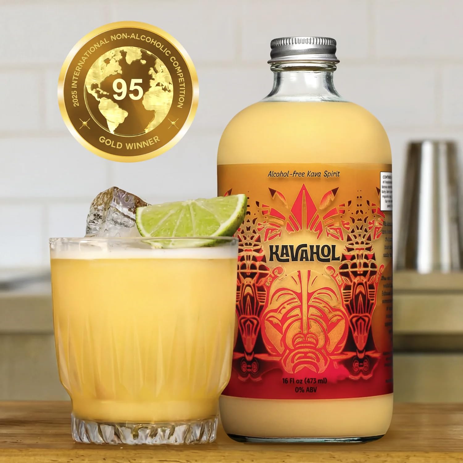 Non-Alcoholic Kava Spirit Drink Fiery Ginger, 16 fl oz, 10 Servings — Amazon image 8