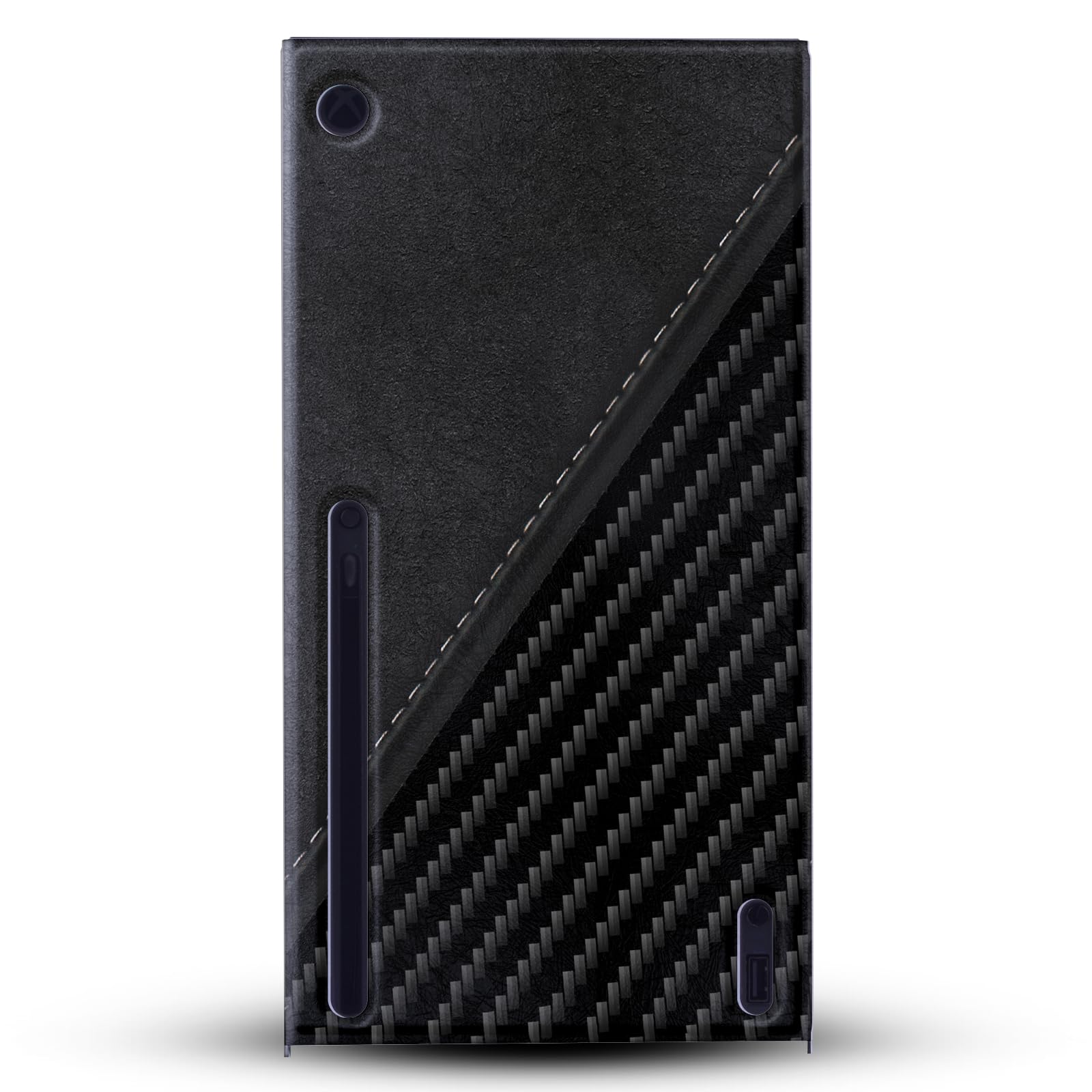 Head Case Designs Sous Licence Officielle Alyn Spiller Cuir Fibre de Carbone Mix Art Enveloppement De Console De Jeu Compatible avec Xbox Series X