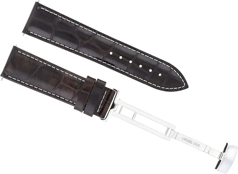 Cinturino in pelle da 19 mm con chiusura deployante per BAUME Mercier  CAPELAND D/Brown WS1 : Ewatchparts: Amazon.it: Orologi