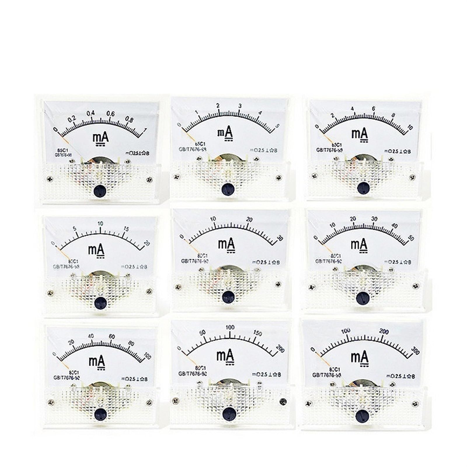 Ampèremètre analogique 85C1-A pour éviter les surcharges de vos circuits de 5mA