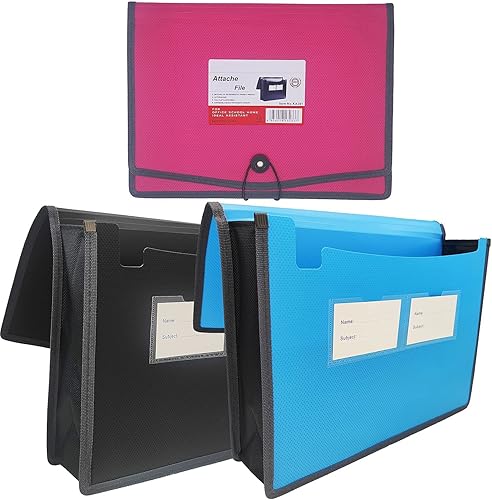 Carpeta organizadora de documentos de plástico de alta calidad, expansión de 3.5 pulgadas, tamaño de carta A4 para organización de oficina en casa,