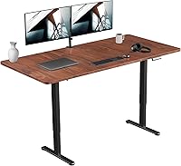 Vista 74 de VIVO DESK-KIT-E2B1B - Escritorio eléctrico de pie con motor doble, ajuste de altura de memoria, serie E2B, marco negro superior negro, DESK-KIT-E2B1B