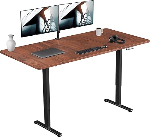 Miniatura 74 de VIVO DESK-KIT-E2B1B - Escritorio eléctrico de pie con motor doble, ajuste de altura de memoria, serie E2B, marco negro superior negro, DESK-KIT-E2B1B