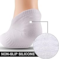 Vista 3 de Cozi Foot 10 pares de calcetines de algodón antideslizantes de corte bajo para niños y niñas