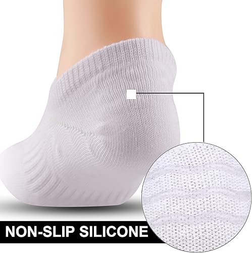 Miniatura 3 de Cozi Foot 10 pares de calcetines de algodón antideslizantes de corte bajo para niños y niñas