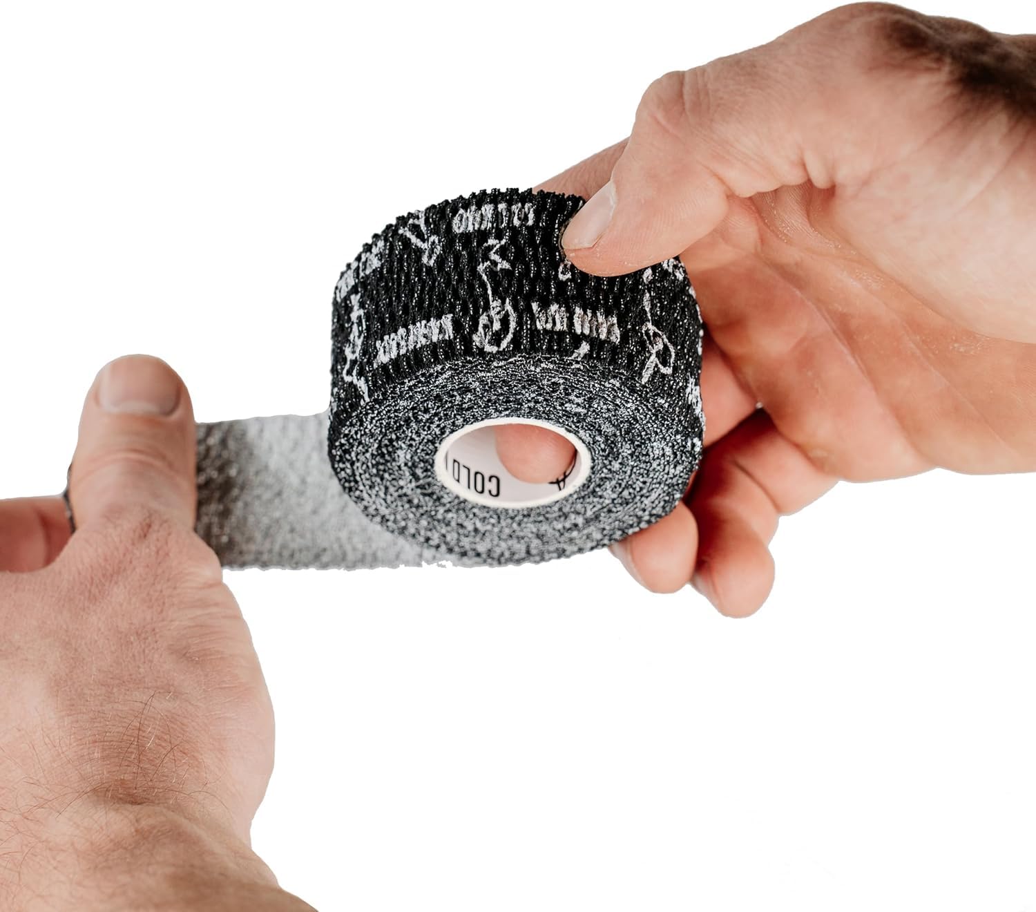 WARM BODY COLD MIND 3,8 cm Daumen Tape für Gewichtheben – Hook Grip Tape für Gym, Powerlifting, Deadlift, Krafttraining, Athletic Finger Wrap (12 Rollen Schwarz)