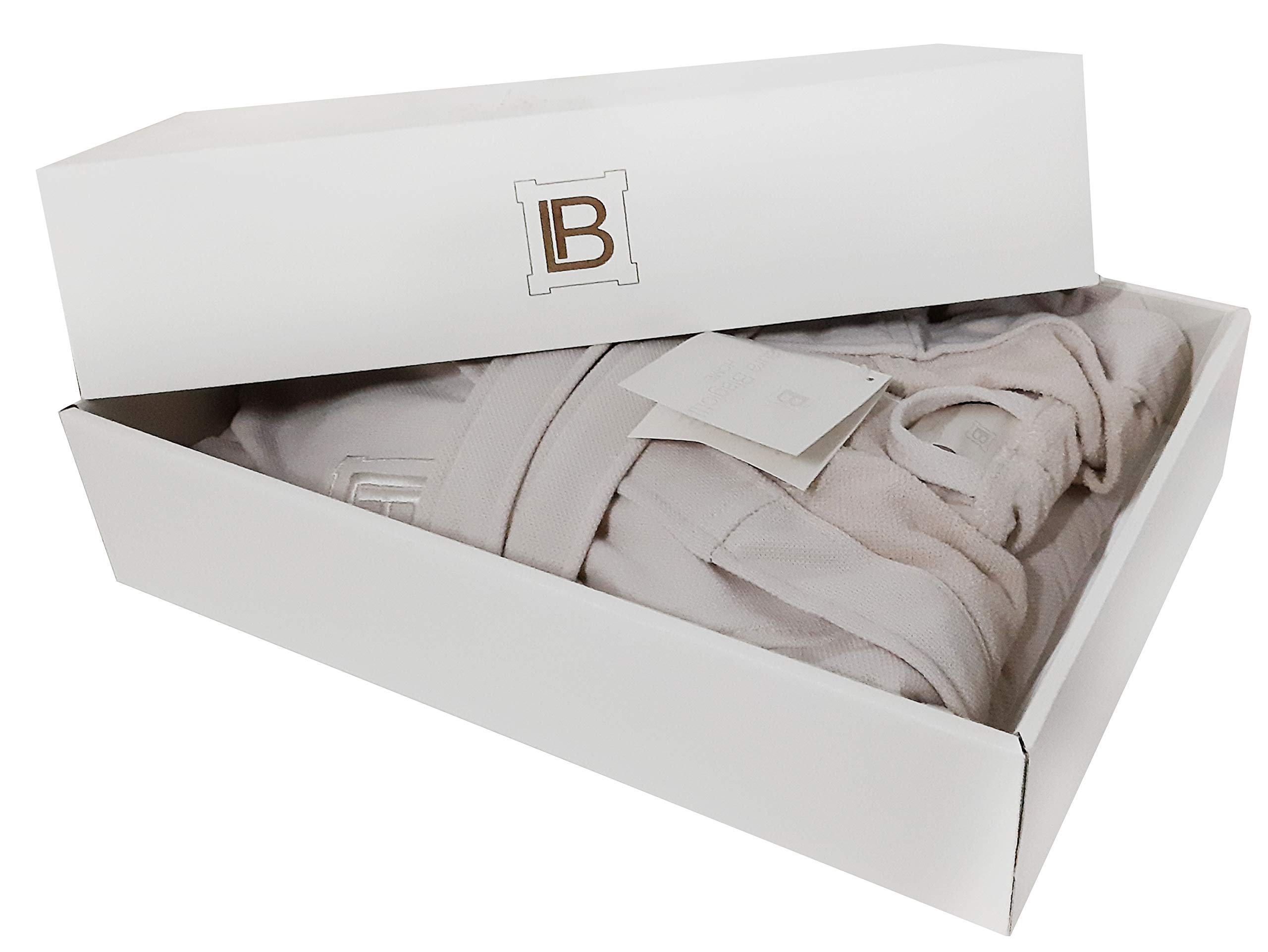 Accappatoio con Cappuccio Laura Biagiotti Zaffiro/Ambra taglie S M L XL XXL interno micro spugna cotone esterno nido d'ape UOMO DONNA (Tortora - Ambra, L - TG 48/50)