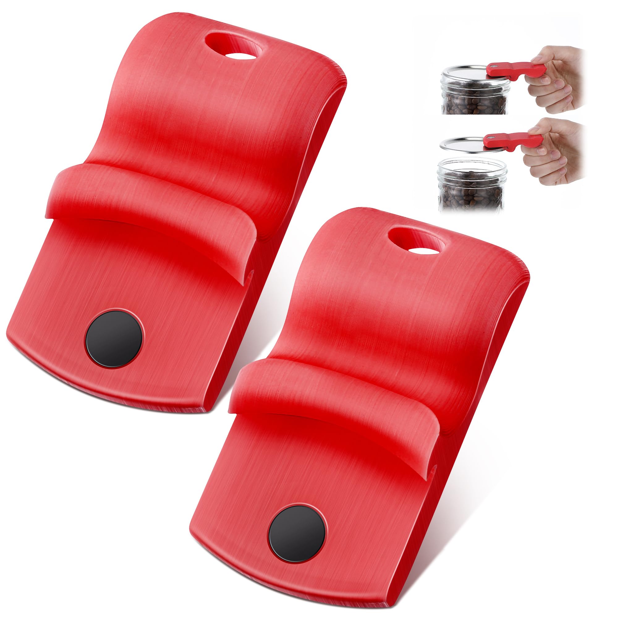 Ouvre-bocal outil mise en conserve Dreyoo aluminium rouge pour couvercle standard et grande bouche