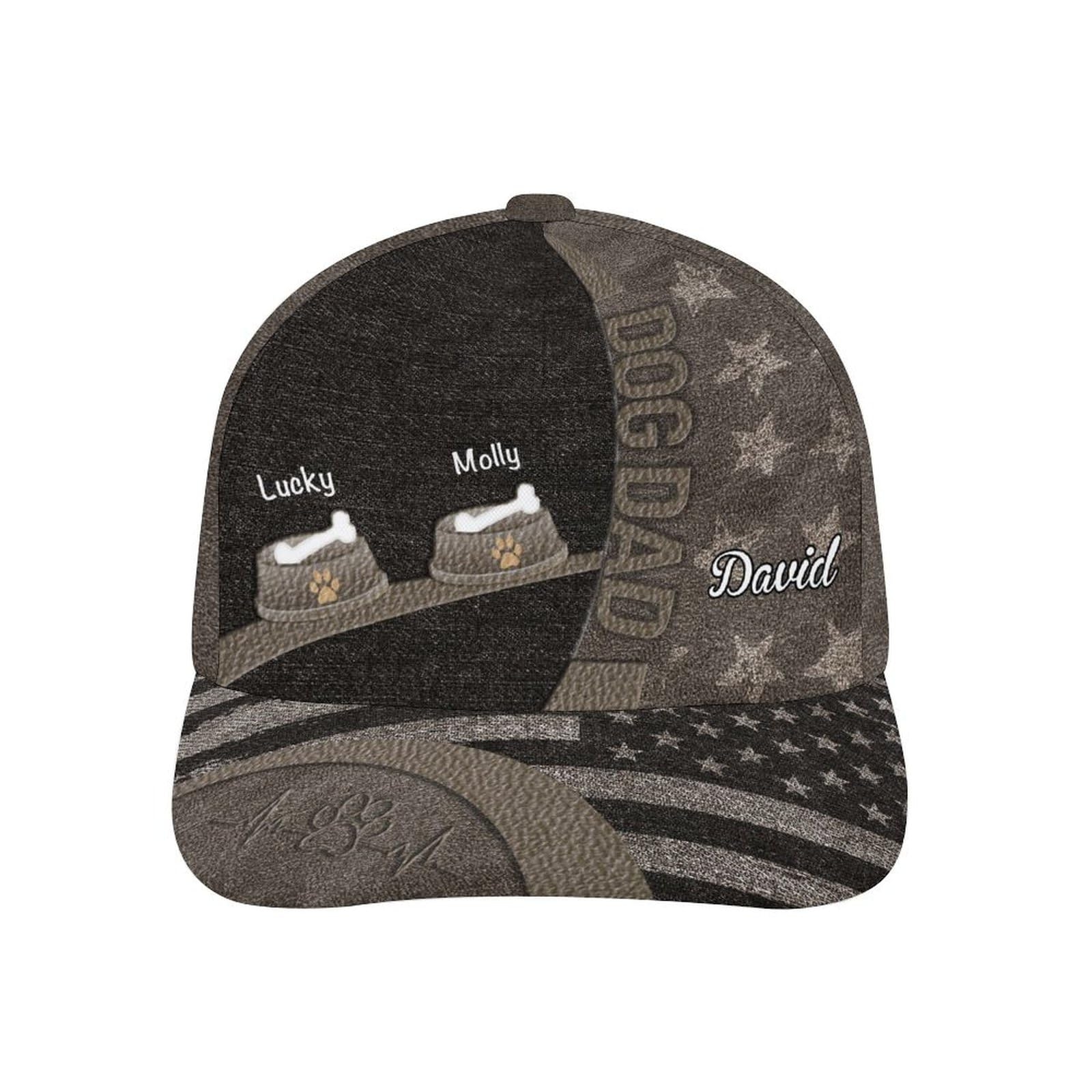 Noonative Men's Style 14 Personalized Classic Baseball Cap,Custom Dog Dad Hat With Dogs Name,Birthday For Dog Dad Dog Lover