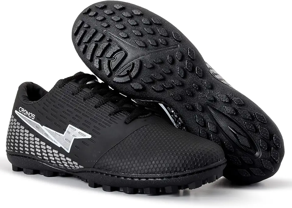 Chuteira Society Cronos Masculino Feminino Futebol Grama Sintética Adulto Solado Costurado
