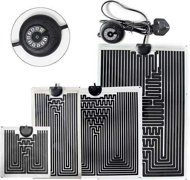 EWENYS Reptile Heat Mat with 10-Level Temp Control - Terrarium Heater