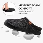 MERRIMAC Slip-on Slippers Comfy Mémoire Mousse Non-dérapant Intérieur Maison Chaussures pour homme