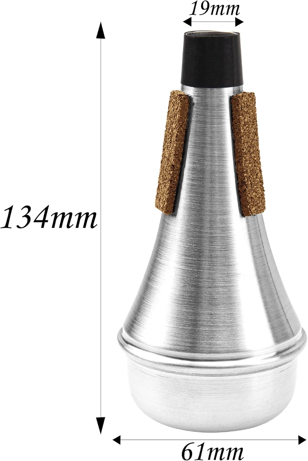 4Pcs Yootones Trumpet Mouthpiece (3C 5C 7C) with Trumpet Mute Silencer Compatible with Yamaha Bach Conn King Trumpet Replacement Musical Instruments Accessories (Gold)