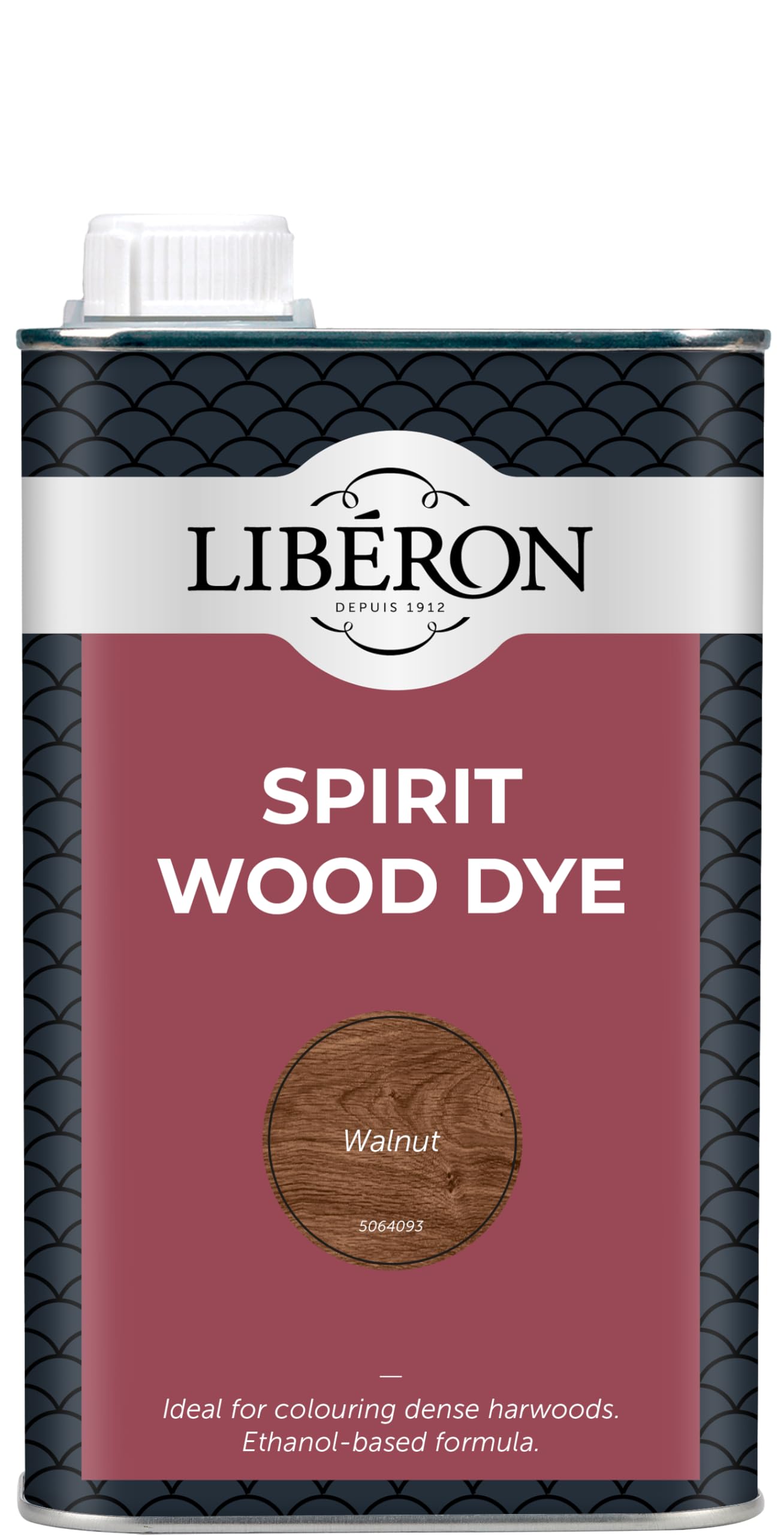 Libéron Spirit Wood Dye – Ideal for Dense Hardwoods – Quick Drying - Rich Colour - Intermixable Shades - Great for Antique Restoration - Walnut - 1L