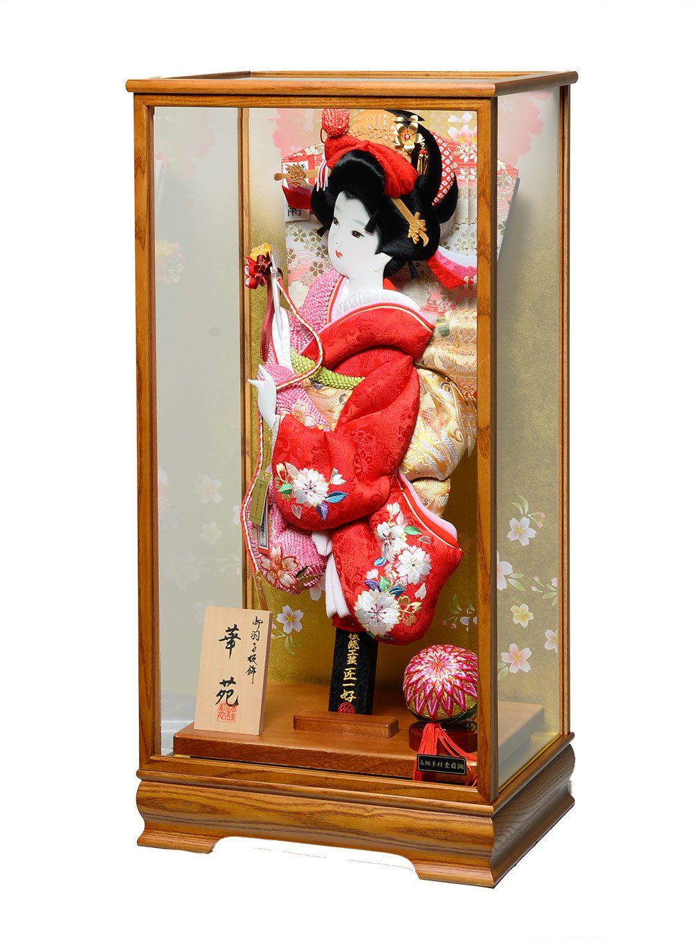 Amazon.co.jp: 【匠一好羽子板】【羽子板】羽子板 18号華苑：押絵振袖