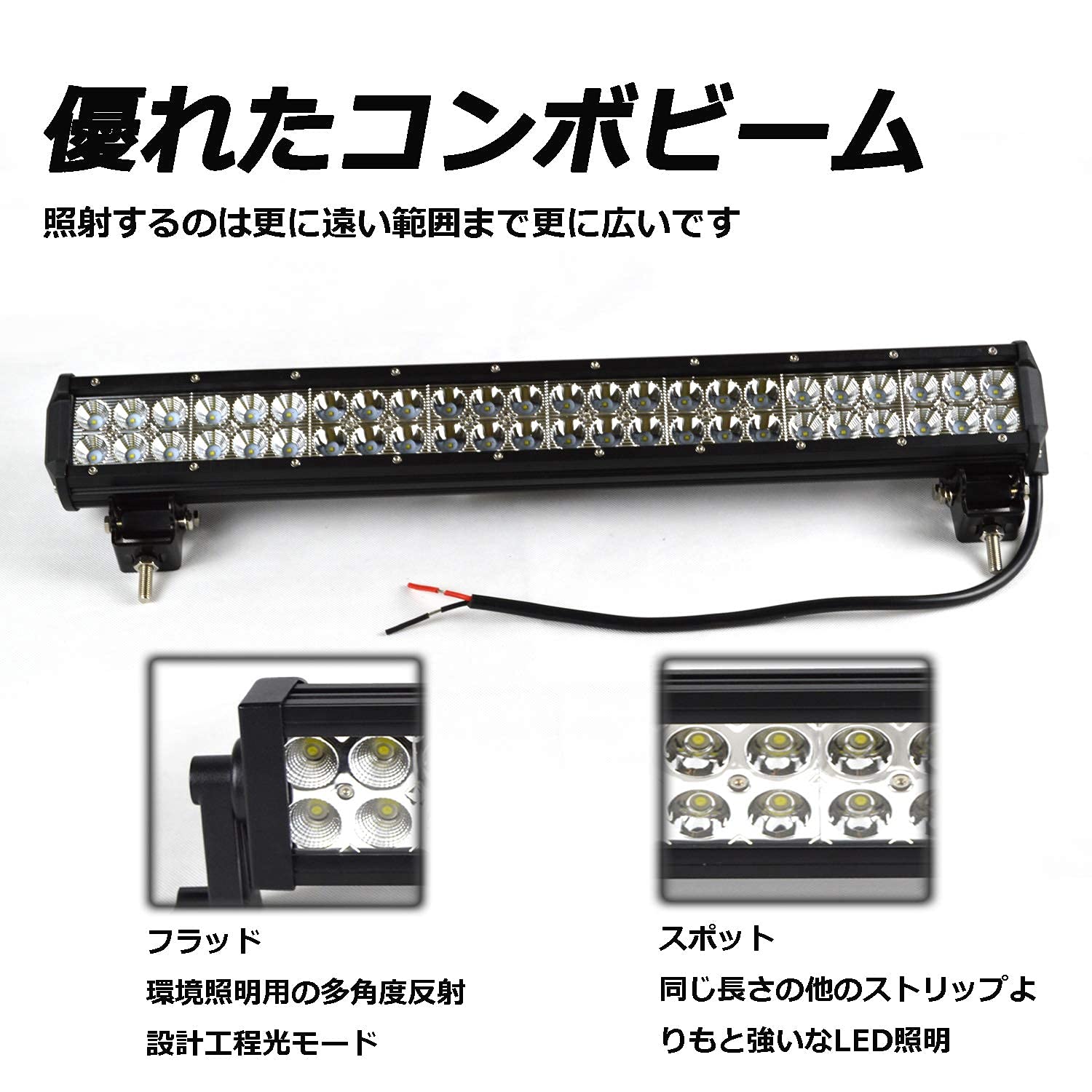 Amazon.co.jp: SKYWORLD 22インチ 144W ワークライトLED 作業灯