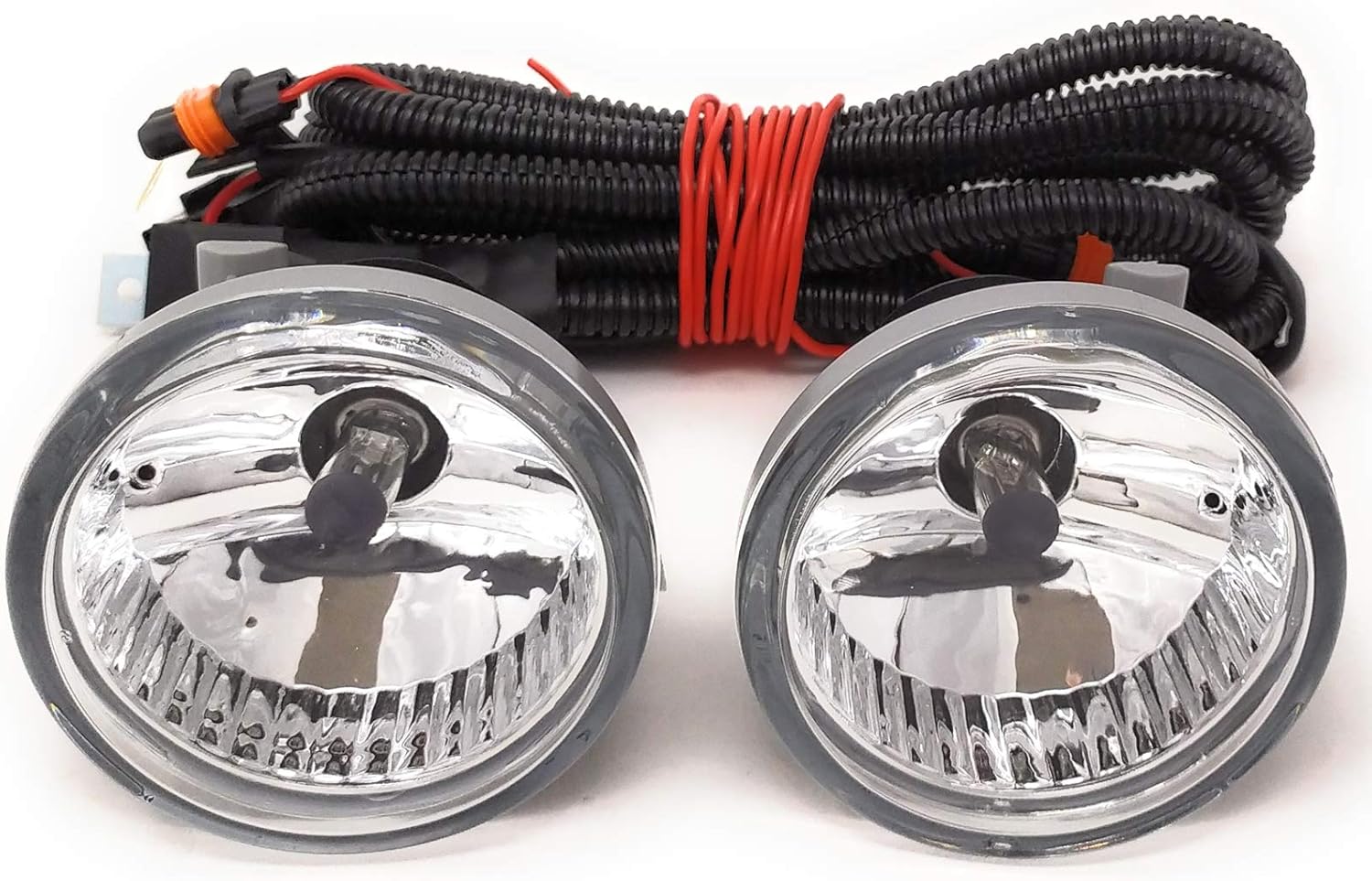 2Pcs Car Front Fog Light Fog Lamp Halogen Bulb Fit For