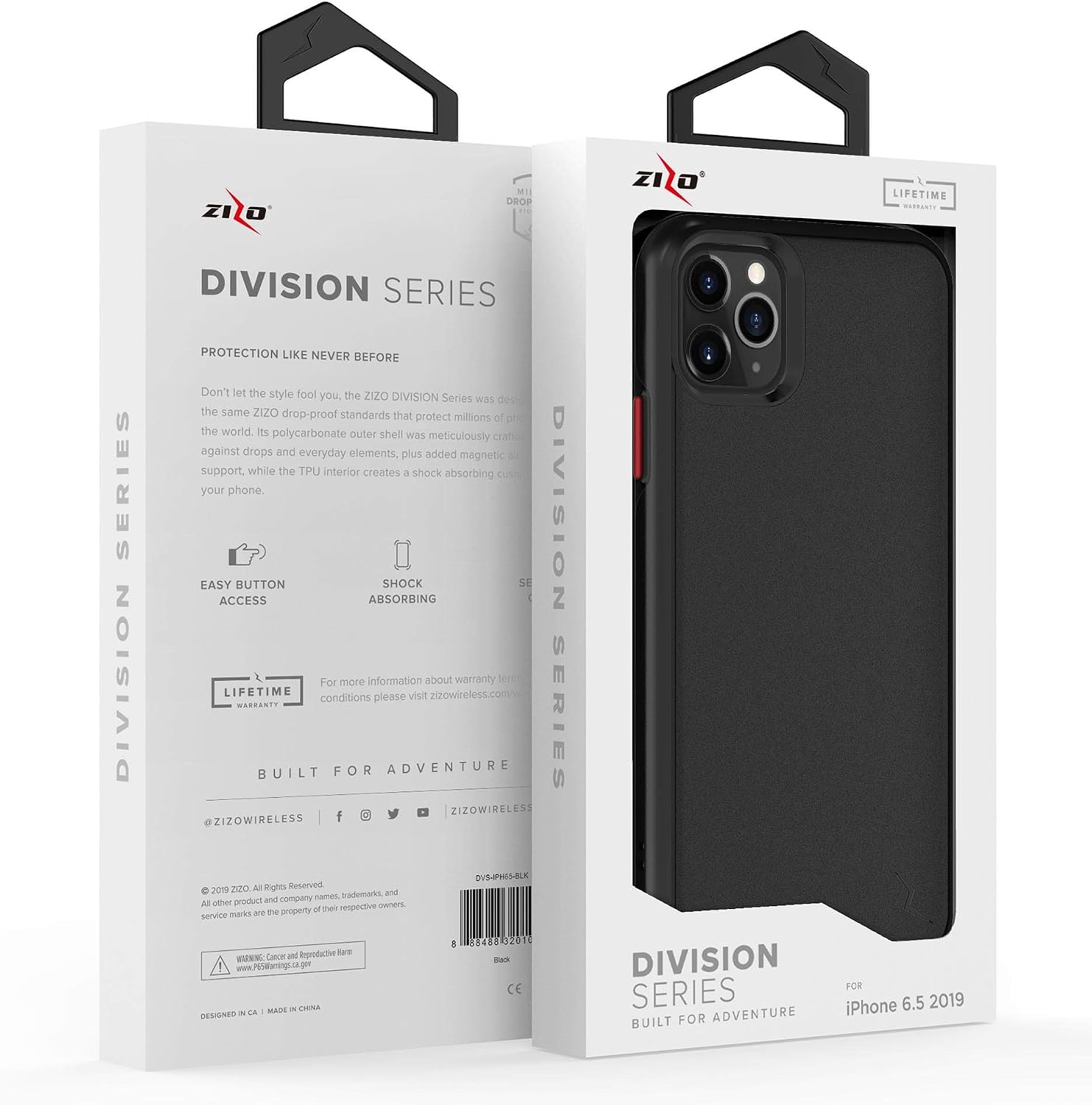 ZIZO Division Series for iPhone 11 Pro Max Case - Military-Grade Protection Heavy-Duty Shock Absorbtion - Designed for 2019 Apple iPhone 11 Pro Max - Black
