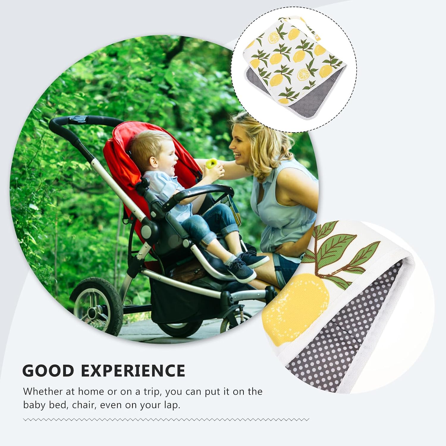 Portable Changing Pad Lightweight Diaper Cushion Travel Urinal Mat Large Pad for Boys and Breathable Soft Diaper Changing Cushion