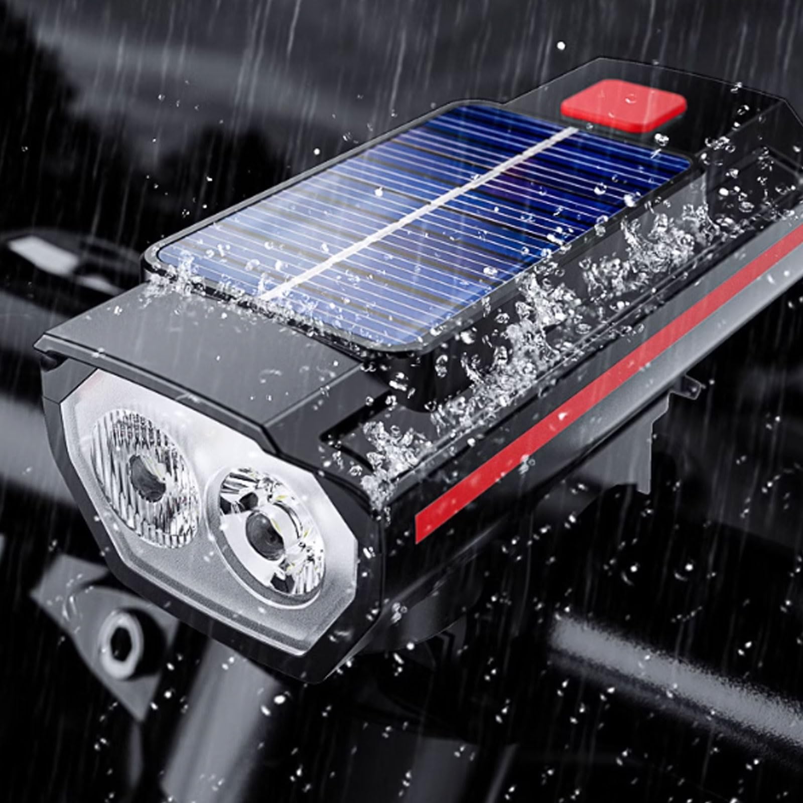 Głośny plastikowy dzwonek rowerowy mini dzwonek super głośny rower górski akumulator reflektor klakson 120 dB do nocnej jazdy lekki