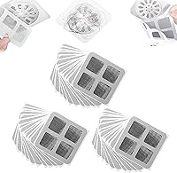 Vista 7 de Adhesivos desechables para drenaje de pelo, adhesivo mejorado para drenaje de piso de 4 pulgadas, adhesivo de malla de drenaje de suelo, calcomanías