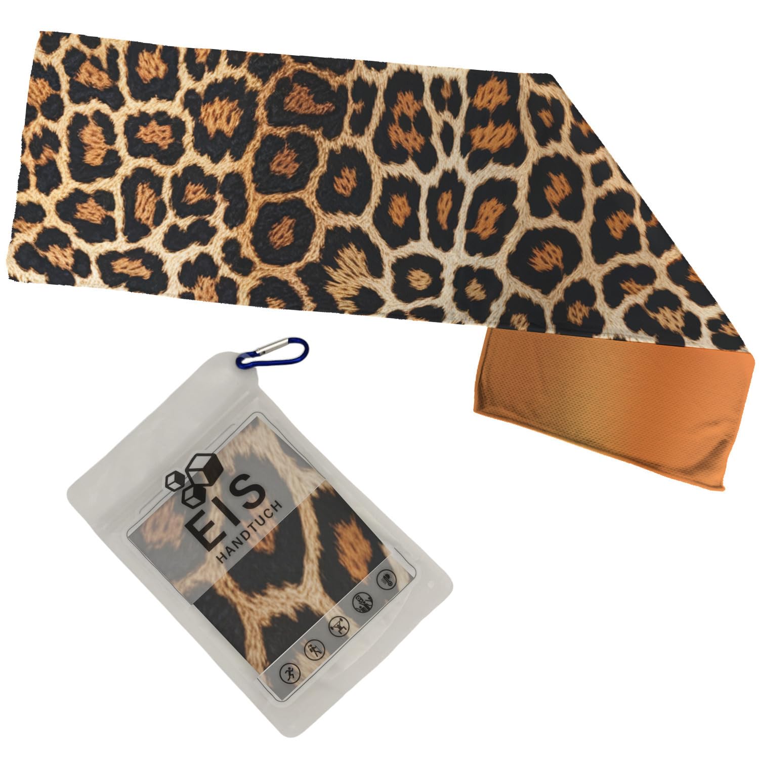 Serviette de glace XL pour rafraîchissement exotique - Serviette de sport pour les fans de fitness