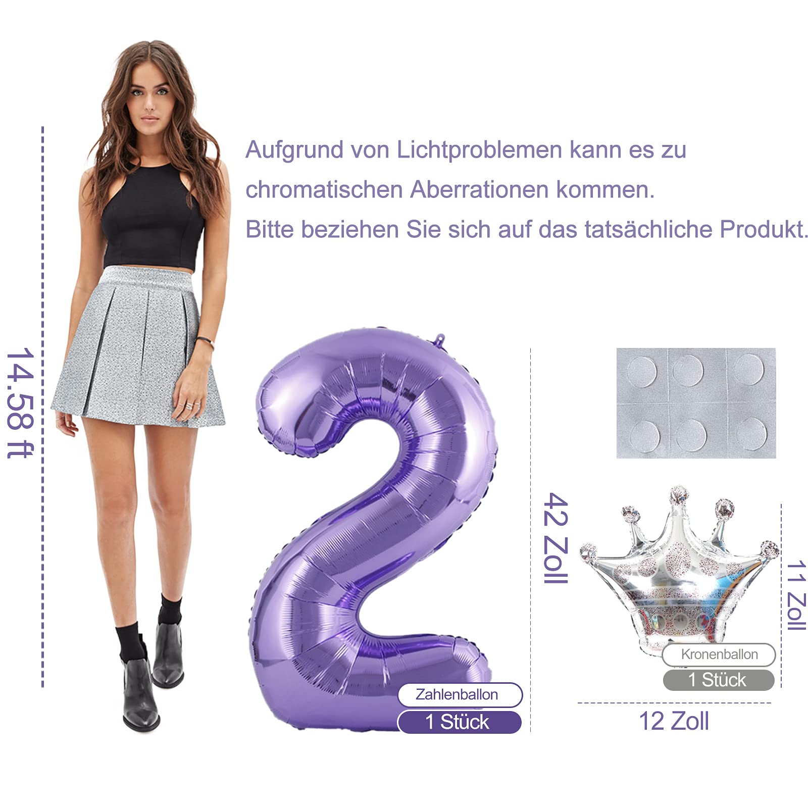 Riesen-Folienballon Zahl 18 In Lila – XXL 100 Cm Heliumtauglich Für Geburtstag & Party