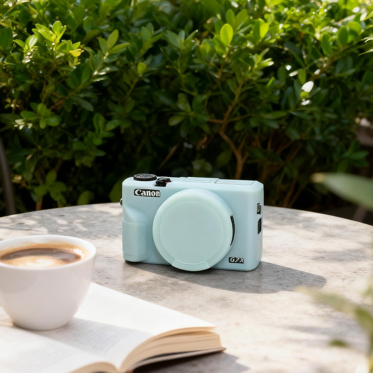 Case for Canon G7X Mark III Camera, Soft Silicone Protective Case, Slim Fit Sleeve with Removable Lens Cover and Screen Protector Accessories, Lightweight, Anti-Scratch (Jelly Green) - Image 4