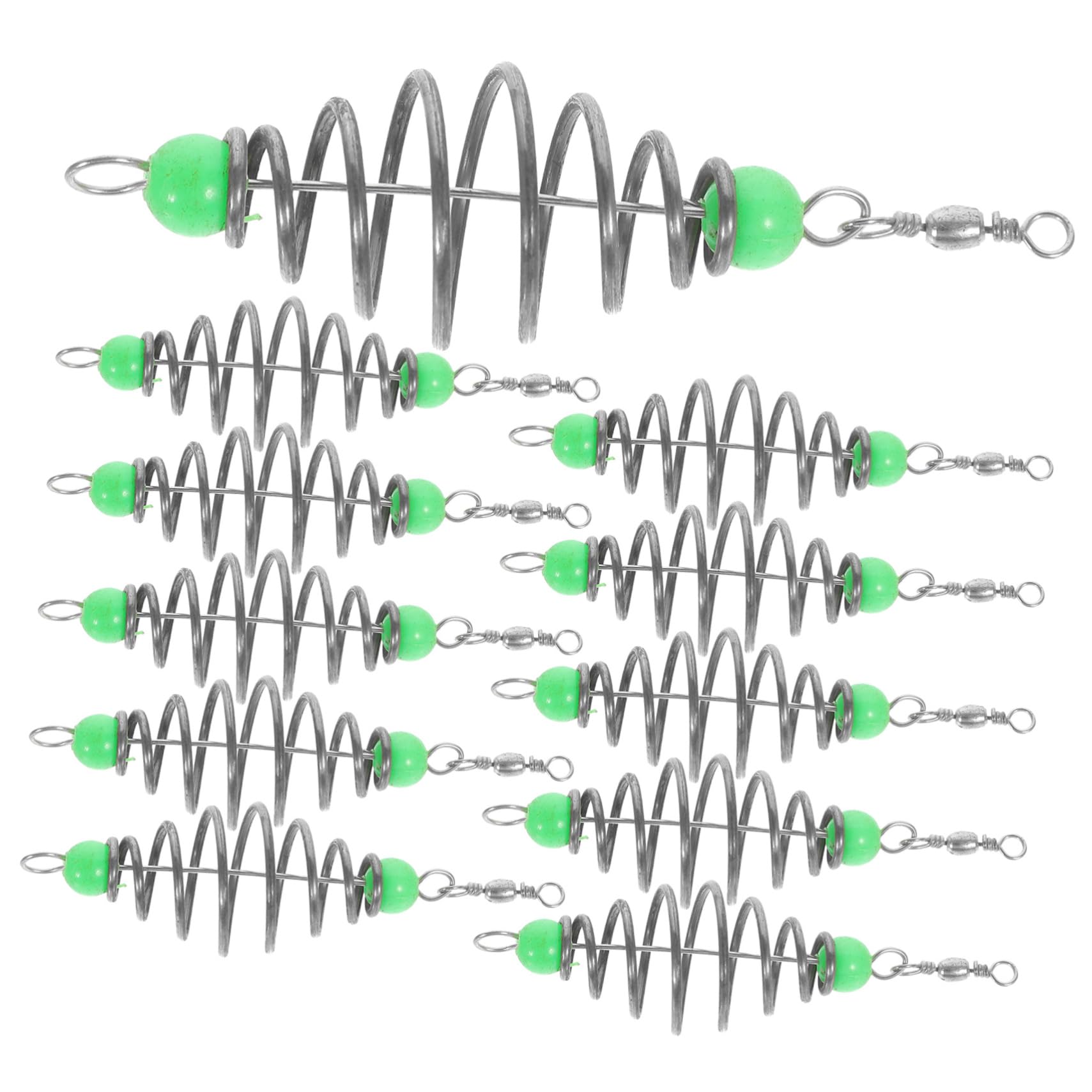DECOMELODY 12Pcs Fishing Feeder Spring Coil Durable Bait for Outdoor Fishing Lightweight and Portable Fishing Tackle for Enhanced Catching Performance