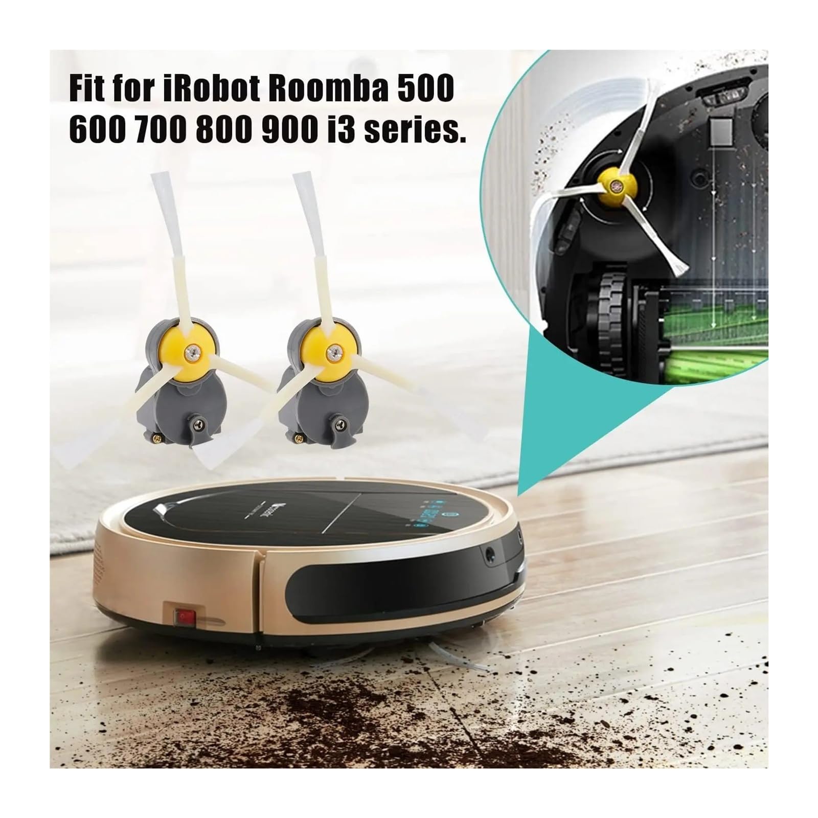 Motor Del Módulo Del Cepillo Lateral, Compatible Con Roomba, Serie 500, 600, 700, 800, 900, I3, E5, E6, I3, I4, I5, I6, I7, I8 Y J7, Accesorios De Repuesto.(A)