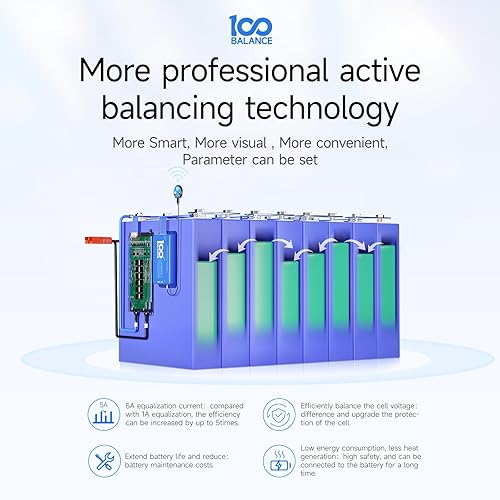 Miniatura 5 de 100Balance 4S 1A Equalizador Activo Inteligente Equalizador Equalizador para Lifepo4 LFPLipo Li-on Batería de Litio Grupo BMS Tablero de