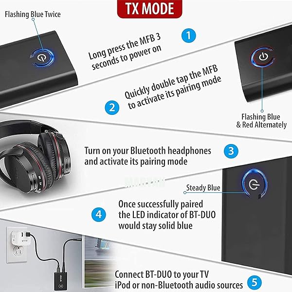 Trasmettitore e ricevitore Bluetooth 5 0 2 in 1 mini trasmettitore wireless con 35 mm per autohome stereocuffiealtoparlantePC