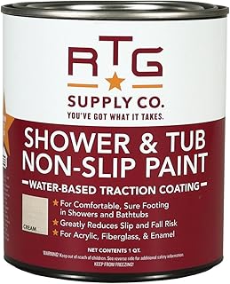 RTG Shower & Tub Non-Slip Paint (Quart, Cream)