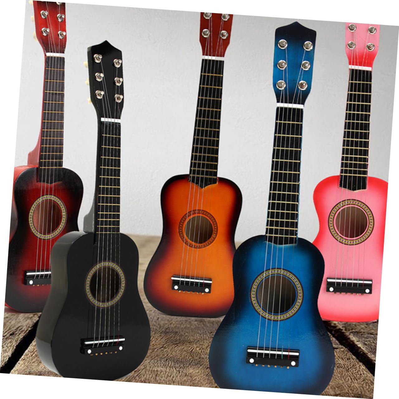 Chitarra Giocattolo 23 Pollici in Legno Blu per Bambini