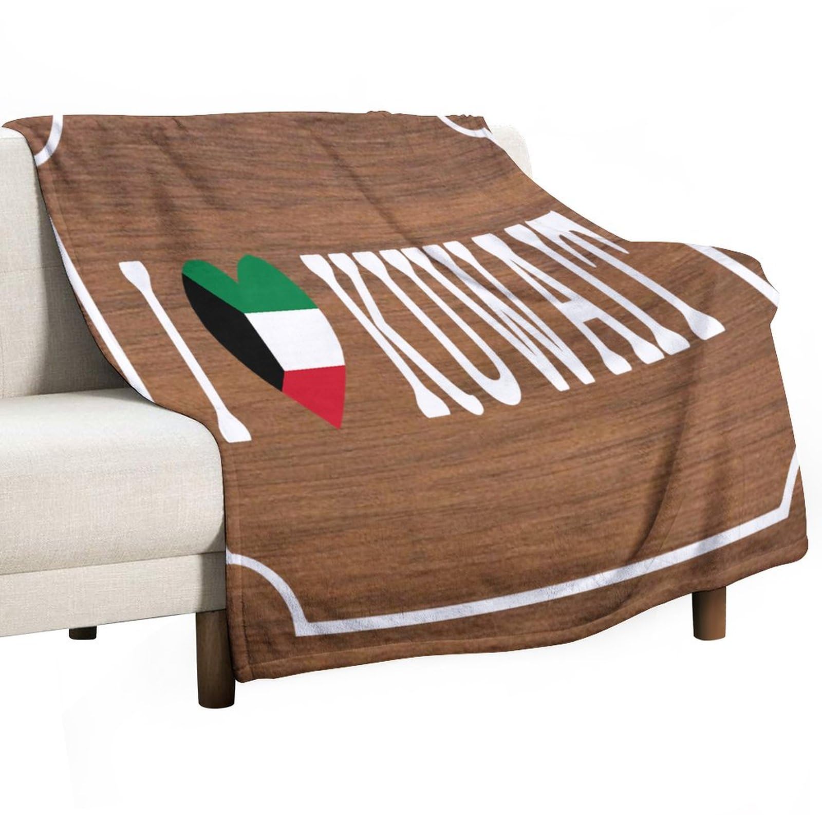 Couverture polaire Koweït jeté de lit thématique pour chambre d'ado et salon