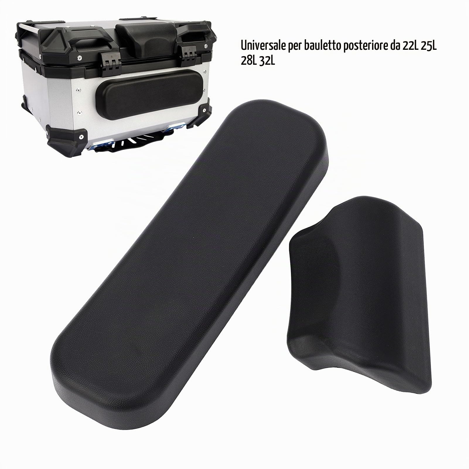 Caso in Moto Universale Top Case Pass. Cuscinamento Comodo del Pad Posteriore