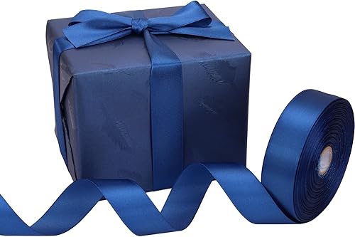 Miniatura 285 de Cinta de oro rosa de 1-1/2 pulgadas, para envolver regalos, 50 yardas, corona de fiesta de boda, costura, accesorios para el cabello, decoración