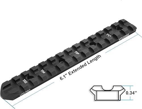 Miniatura 2 de UTG PRO Montaje de riel Picatinny modelo 870 (TM) fabricado en EE. UU