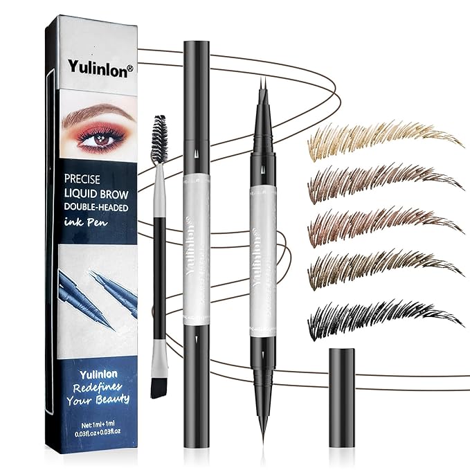 Eyebrow Pen Double-Ended Micro-fork Tip