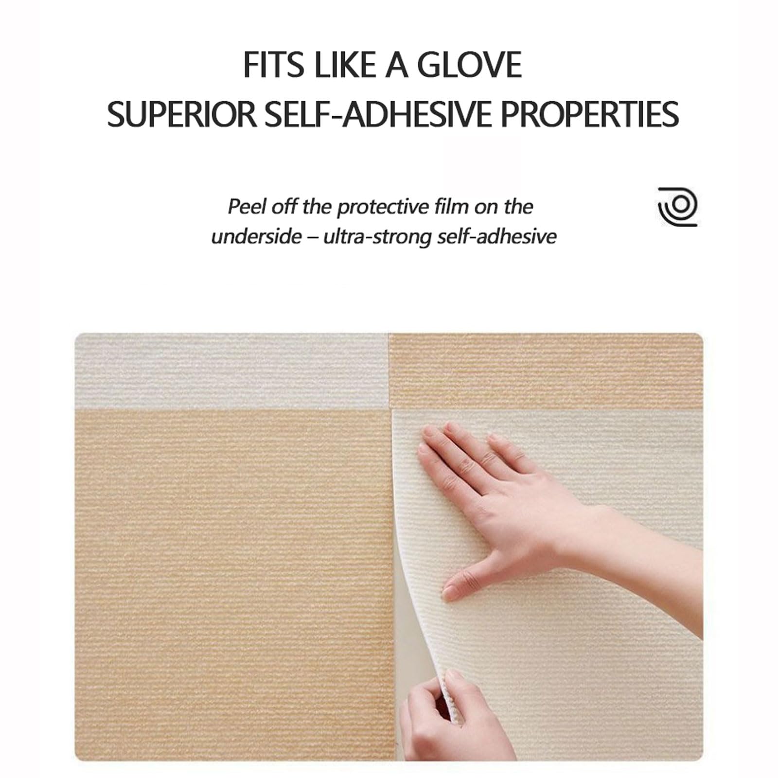 Filzteppichfliesen Selbstklebender Teppich Teppichfliesen Selbstliegend mit hochwertigem Schlingenflor einfacher DIY-Austausch für Wohnung,Büro,Gewerbe 30 * 30cm
