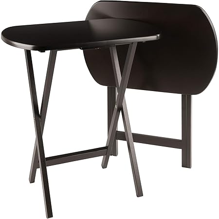 Winsome Cade Snack Table, Coffee, 15.75D x 23.62W x 25.43H in