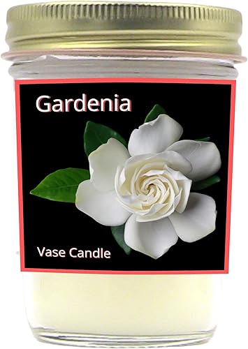 Vista 12 de Gardenia Vase Candle - Gardenia Flowers. (Refill Candle)