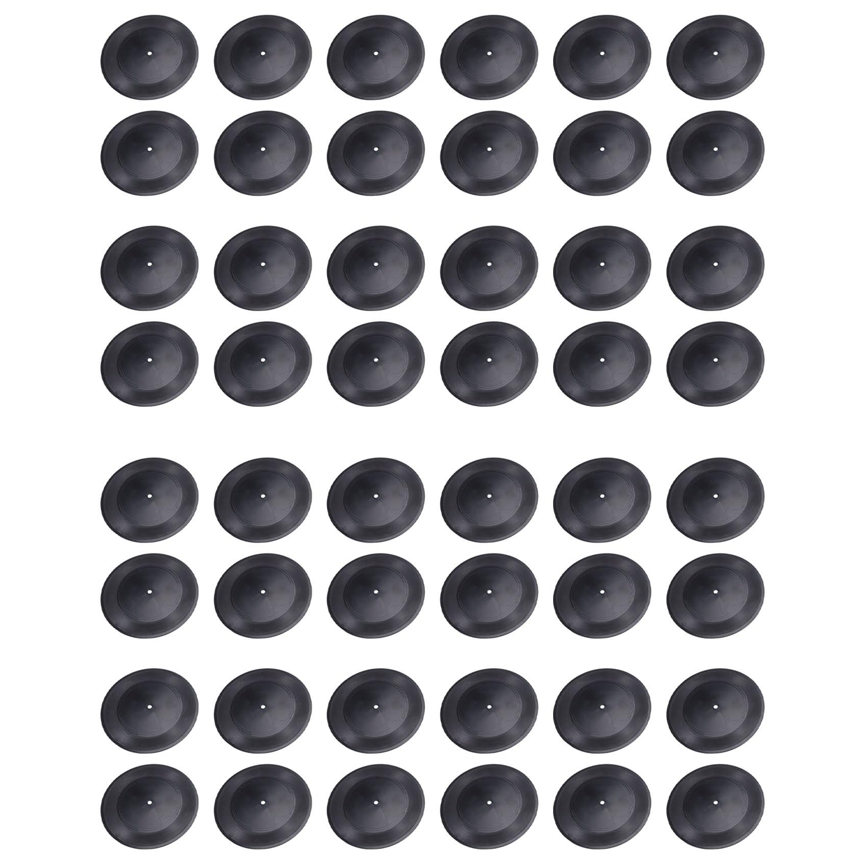 Hndhbfgrt Blank Vinyl Records 7 Inch CD for Room Decor CD Wall Decor Vinyl Records Decor Black Fake Records Decor (48 Pieces)